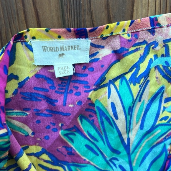 Euphoric Jungle Multicolor Abstract Kimono OS - Picture 5 of 9